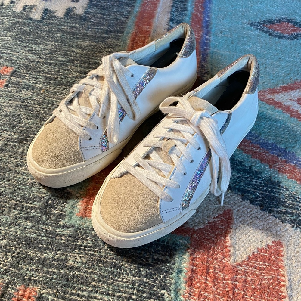 Madewell Sidewalk Sneakers Leather /Suede Sz Women’s 7 M - Picture 2 of 12